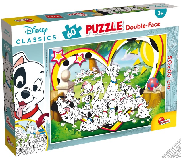 Disney: La Carica Dei 101 - Puzzle Double-Face Plus 60  puzzle di Lisciani