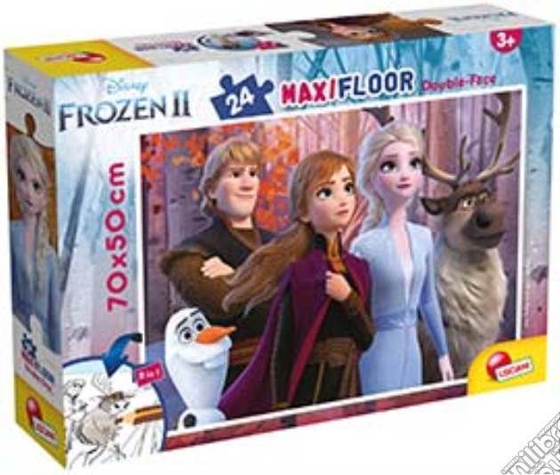 Disney: Frozen 2 - Puzzle Double-Face Maxi Floor 24 puzzle di Lisciani