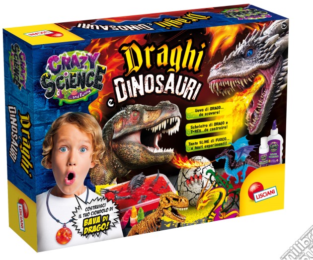 Lisciani: Crazy Science - Draghi E Dinosauri gioco di Lisciani