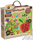 Lisciani: Montessori Baby - Legno Bruco Fruits&Co giochi