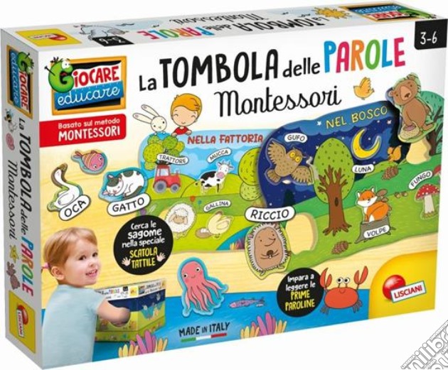 Lisciani: Montessori - Maxi Tombola Lettere E Parole gioco