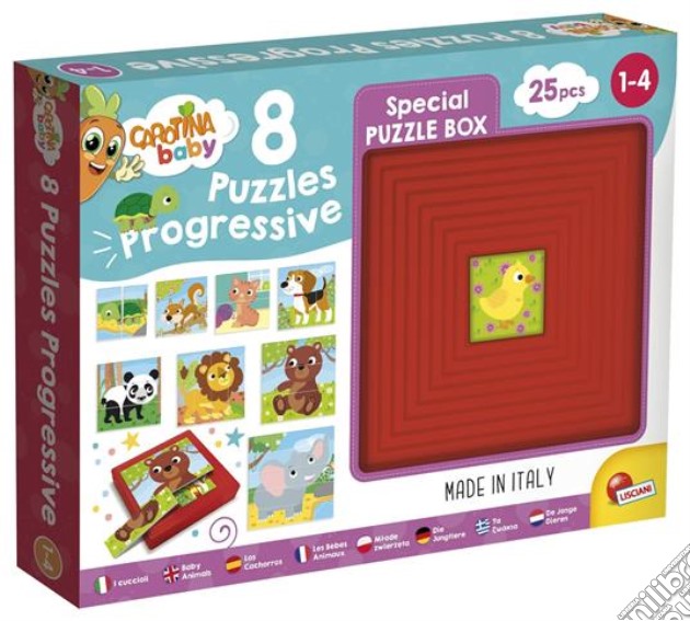 Lisciani: Carotina Baby - 9 Puzzle Progressive Cuccioli gioco