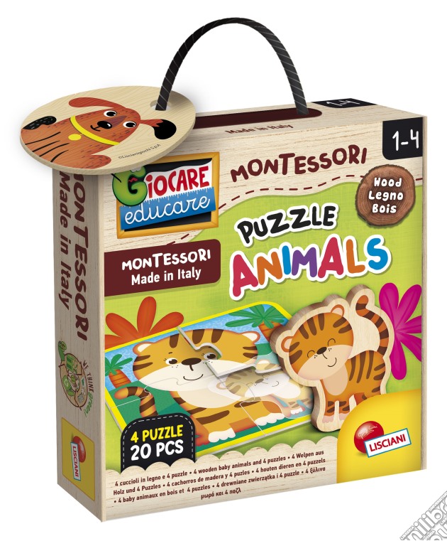 Lisciani: Montessori Baby - Legno Puzzle Baby Animals gioco