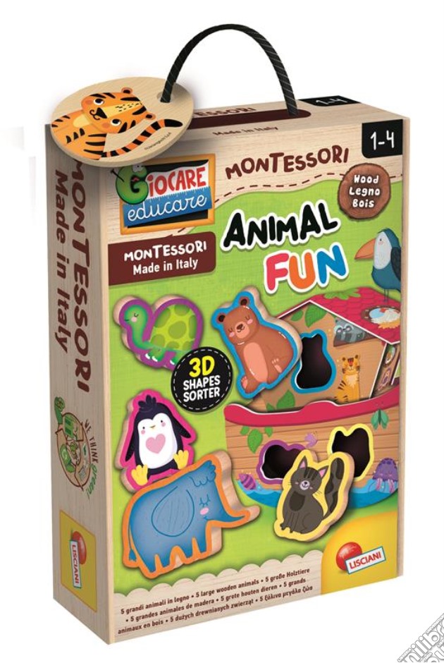 Lisciani: Montessori Baby - Legno Baby Animals gioco