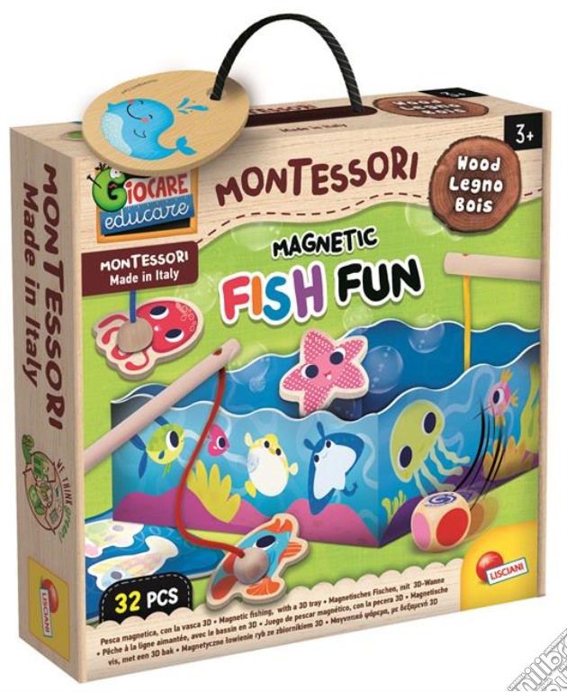 Lisciani: Montessori Baby - Legno Fish Fun gioco