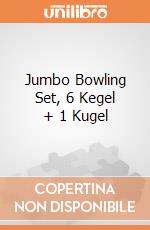 Jumbo Bowling Set, 6 Kegel + 1 Kugel gioco