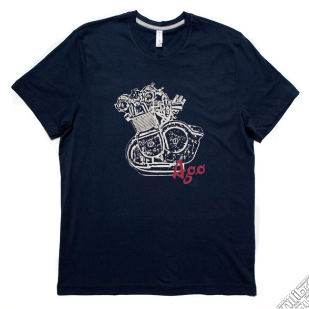 Giacomo Agostini - Vintage Blue (T-Shirt Uomo S) gioco di Mondocorse