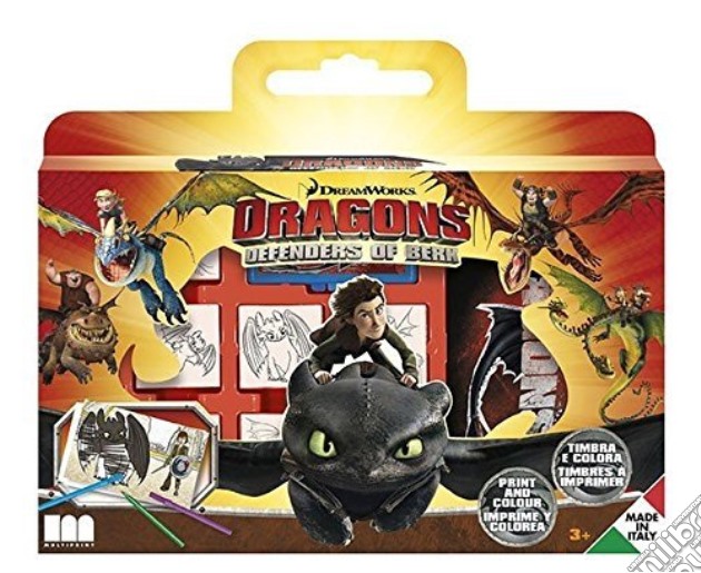 Valigetta Timbri - Dragon Trainer gioco di Multiprint