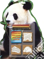 Multiprint 11942 - Blister Sagomato 3 Timbri - Animali In Via D'Estinzione giochi