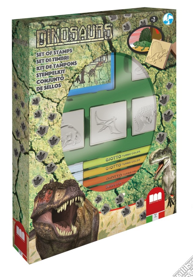 Box 4 Timbri - Dinosaurs gioco di Multiprint
