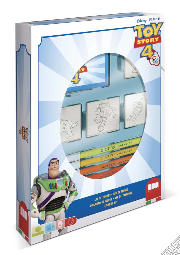 Multiprint 27776 - Box 4 Timbri - Toy Story 4 gioco di Multiprint