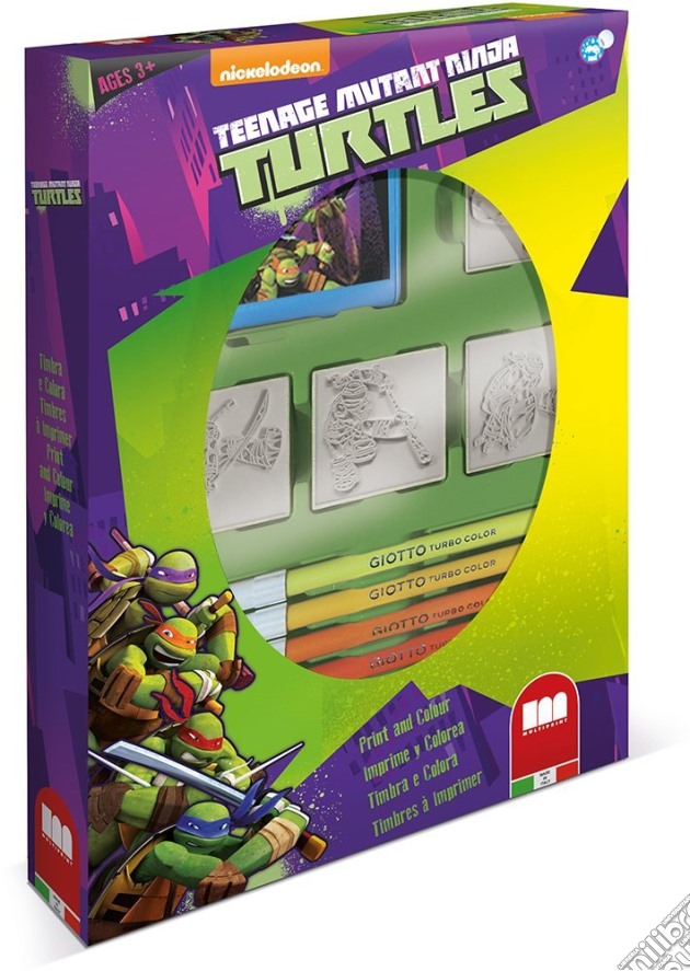 Teenage Mutant Ninja Turtles: Multiprint 27884 - Box 4 Timbri - Ninja Turtles gioco di Multiprint