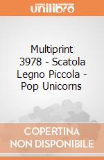 Multiprint 3978 - Scatola Legno Piccola - Pop Unicorns gioco di Multiprint