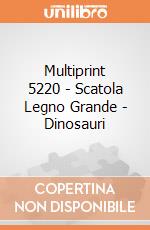 Multiprint 5220 - Scatola Legno Grande - Dinosauri gioco di Multiprint