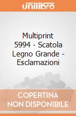 Multiprint 5994 - Scatola Legno Grande - Esclamazioni gioco di Multiprint