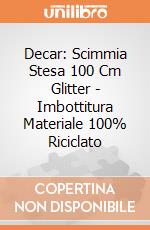 Decar: Scimmia Stesa 100 Cm Glitter - Imbottitura Materiale 100% Riciclato giochi
