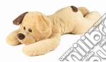 Decar: Cane Beige Con Orecchio Marrone Steso 100 Cm Glitter - Imbottitura Materiale 100% Riciclato giochi