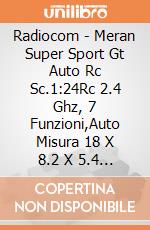 Radiocom - Meran Super Sport Gt Auto Rc Sc.1:24Rc 2.4 Ghz, 7 Funzioni,Auto Misura 18 X 8.2 X 5.4 Cm giochi