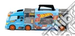 Hot Wheels -  Transporter  40Valigetta Bisarca Porta Veicoli Apribile Su 2 Lati Con Maniglia E Scivolo Per Auto1 Auto Hot Wheels Inclusa E Segnali Str giochi