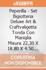 Peperilla - Set Bigiotteria Deluxe Art & Craftvaligetta Tonda Con Maniglia Misura 22.30 X 18.80 X 4.50 Cmcon Perline E Ciondoli Per Creare Braccialet giochi