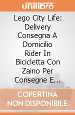 Lego City Life: Delivery Consegna A Domicilio Rider In Bicicletta Con Zaino Per Consegne E Accessori Cibo giochi