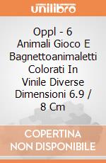 Oppl - 6 Animali Gioco E Bagnettoanimaletti Colorati In Vinile Diverse Dimensioni 6.9 / 8 Cm giochi