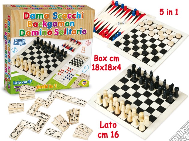 Dama / Schacchi / Domino / Backgammon gioco