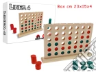 Gioco Linea 4 Versione In Legno 22.2X3.5X14.5Cm - Box giochi