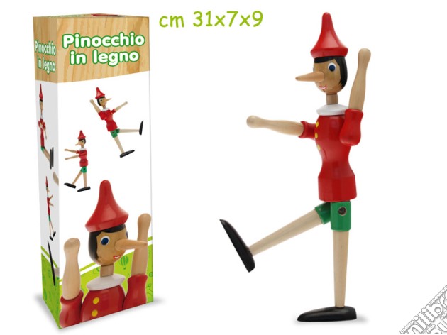 Pinocchio In Legno Altezza 30 Cm gioco
