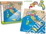 Teorema: Scopri L'Italia Puzzle Legno Con 13 Pz Staccabili 30x30x1 Cm
