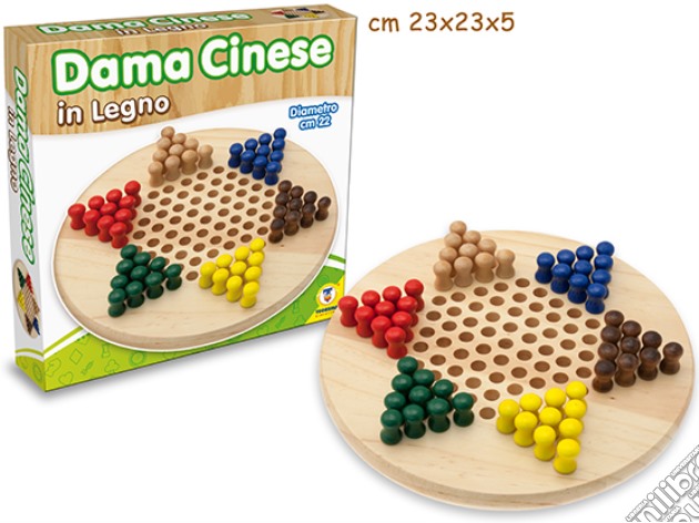 Teorema: Dama Cinese In Legno - Box gioco di Teorema
