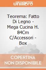 Teorema: Fatto Di Legno - Mega Cucina H. 84Cm C/Accessori - Box giochi