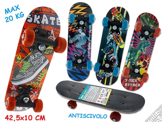 Mini Skateboard Antiscivolo 42x10 Cm gioco