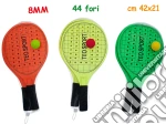 Teorema: Teo's - Racchettoni Legno Fluo 8 Mm 44 Fori (Assortimento) giochi