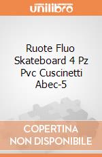 Ruote Fluo Skateboard 4 Pz Pvc Cuscinetti Abec-5 gioco