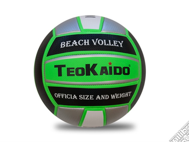 Pallone Teokaido Beach Volley Serie Premium Taglia 5 Verde gioco