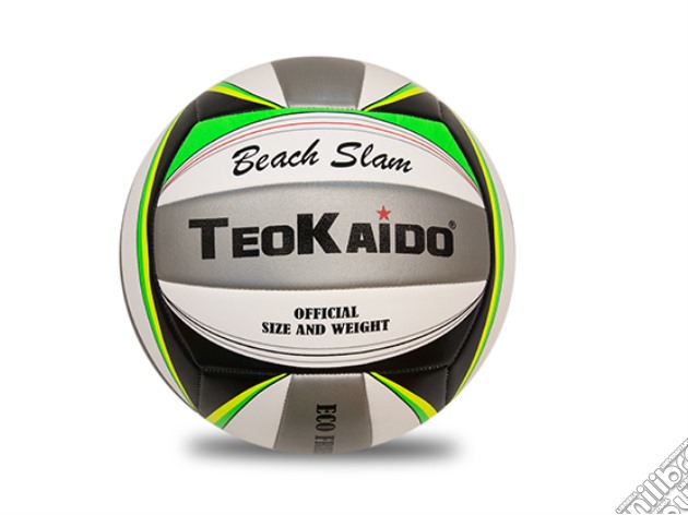 Pallone Teokaido Volley Taglia 5 Grigio/Nero gioco