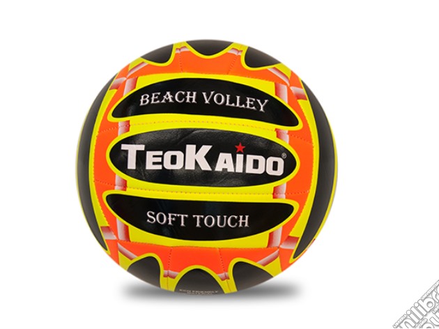 Pallone Teokaido Volley Taglia 5 Nero/Giallo/Arancione gioco