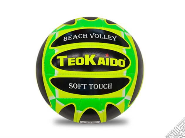 Pallone Teokaido Volley Taglia 5 Nero/Giallo/Verde gioco