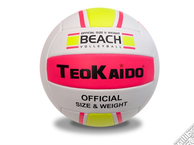 Pallone Teokaido Volley Taglia 5 Rosa/Bianco gioco