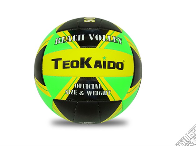 Pallone Teokaido Volley Taglia 5 Giallo/Nero/Verde gioco