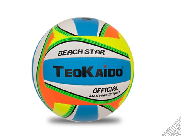Pallone Teokaido Volley Taglia 5 Azzurro/Bianco/Arancione gioco