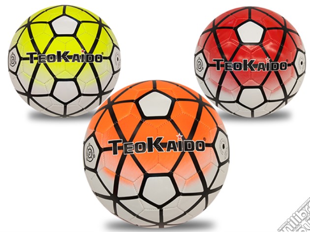 Pallone Teokaido Cuoio Calcio 1000 Shots Taglia 5 (un articolo senza possibilità di scelta)(Arancione / Giallo / Rosso) gioco
