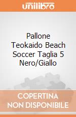 Pallone Teokaido Beach Soccer Taglia 5 Nero/Giallo gioco