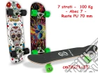Skateboard Antiscivolo Abec-7 Ruote Pu 100 Kg 78 Cm giochi