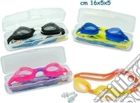 Teorema: Teo's - Occhialini In Silicone Con Tappi Orecchie Con Astuccio Anti Appannamento (Assortimento) giochi