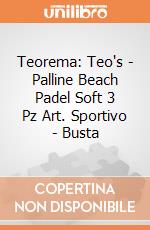 Teorema: Teo's - Palline Beach Padel Soft 3 Pz Art. Sportivo - Busta gioco