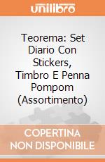 Teorema: Set Diario Con Stickers, Timbro E Penna Pompom (Assortimento) gioco