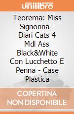 Teorema: Miss Signorina - Diari Cats 4 Mdl Ass Black&White Con Lucchetto E Penna - Case Plastica giochi