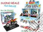 Teorema: Metal Kids - Moto Cross In Metallo C/Suono 12 Pz giochi